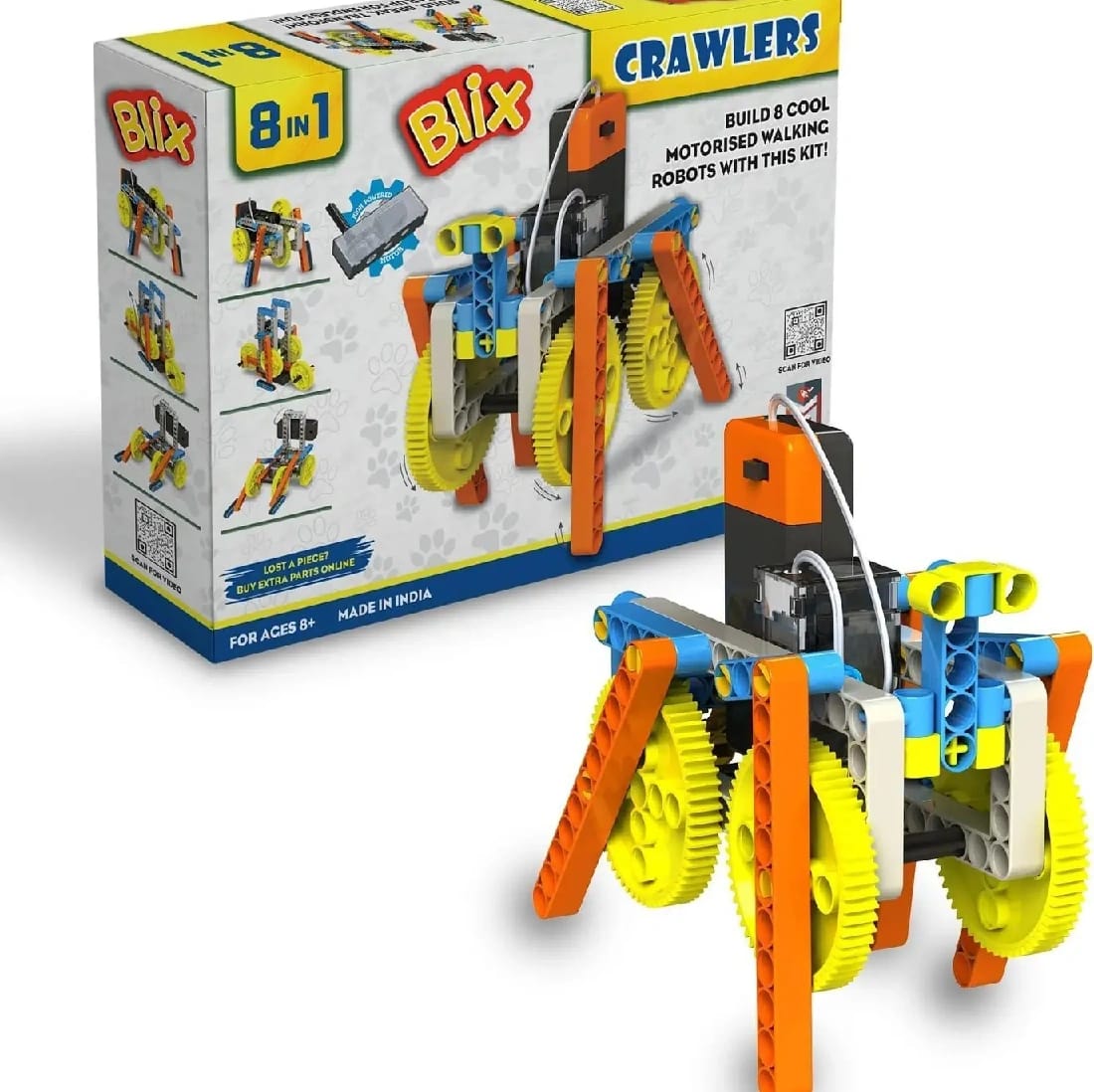 Blix Crawlers STEM Construction Set | DIY Off-Road Vehicle Building Kit For Kids - image 1