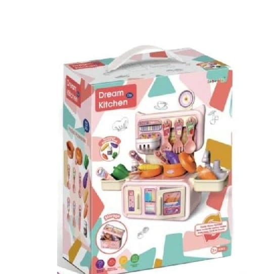 Kids Pretend Play Kitchen Set With Cooking Accessories - image 1
