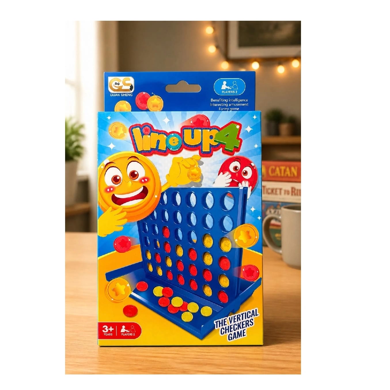 Line Up 4 Board Game For Kids – Strategy & Brain Development Game | Family Fun Educational Toy - image 1