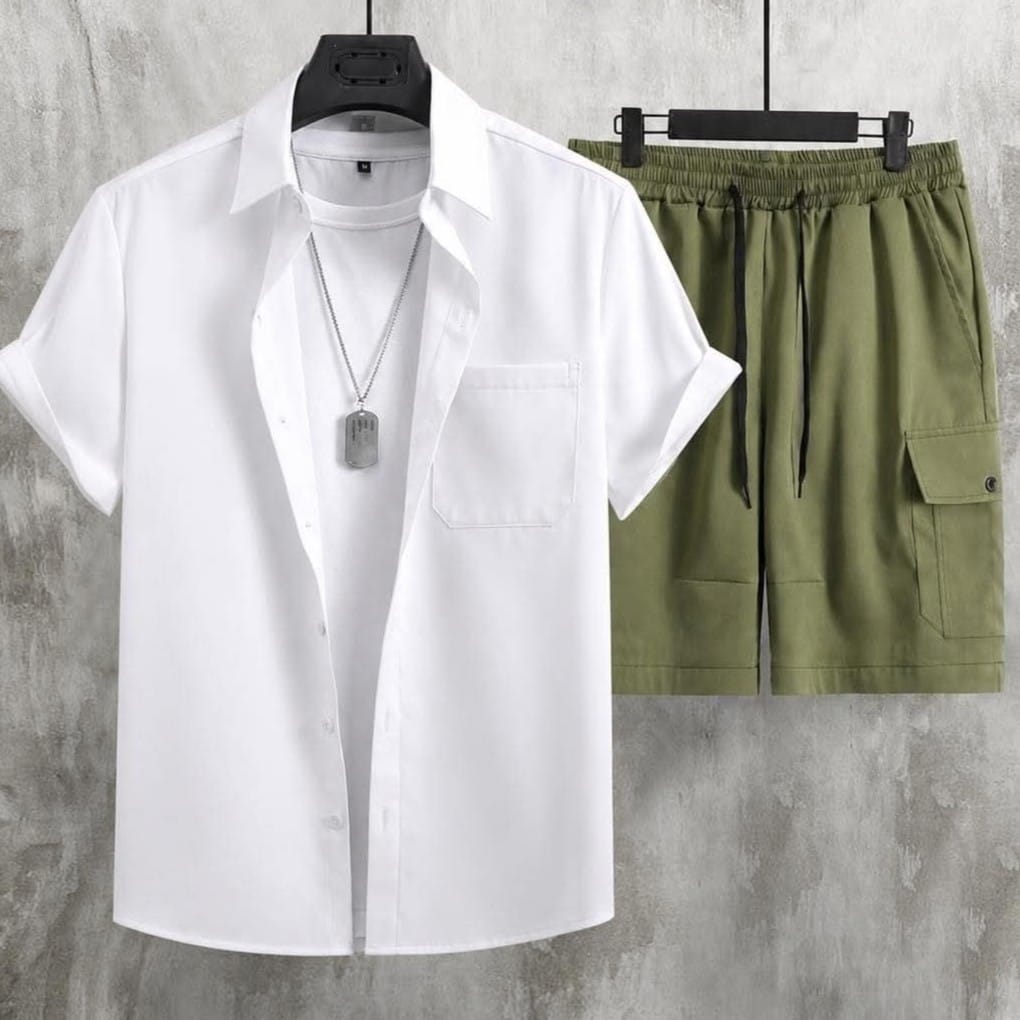 ▶️Perfect Men’s Set For Daily Wear !!🔥 Shopmee Men’s Summer Set Of 2Pcs!! - image 1