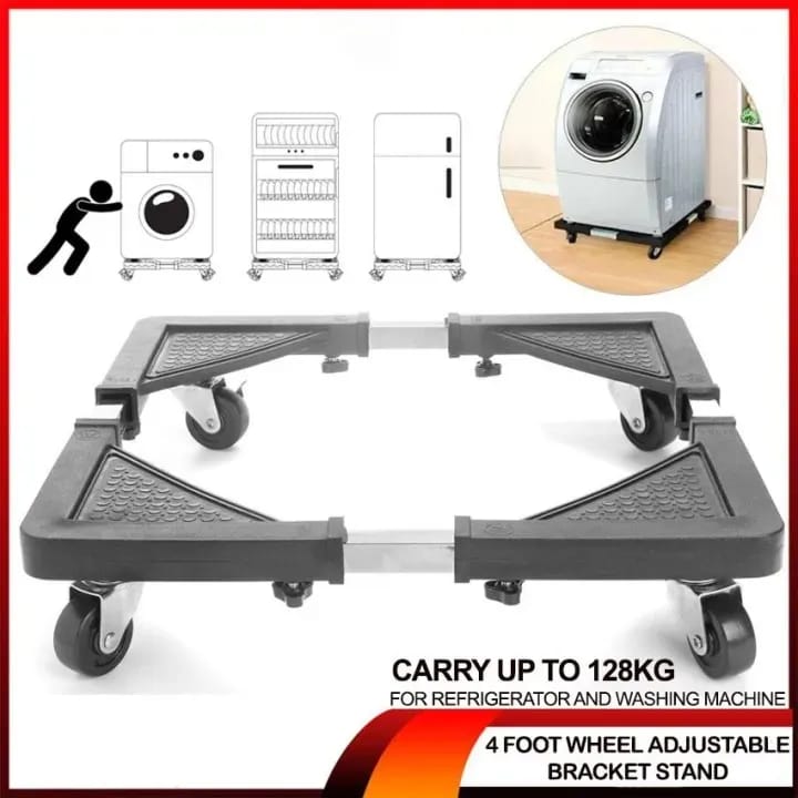 Heavy Universal Mobile Base Fridge Stand with 4/8 Strong Feet Multi-Functional Adjustable Base for Adjustable Dryer - image 2