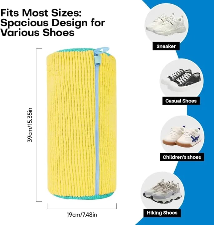 Shoe Wash Bag Washing Machine Laundry Bag Shoes Washing Bag Laundry Net for Trainers Shoe Wash Bag with Brushes Laundry Net Wash Bag Shoes - image 3