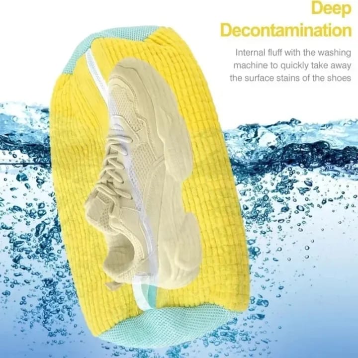 Shoe Wash Bag Washing Machine Laundry Bag Shoes Washing Bag Laundry Net for Trainers Shoe Wash Bag with Brushes Laundry Net Wash Bag Shoes - image 5