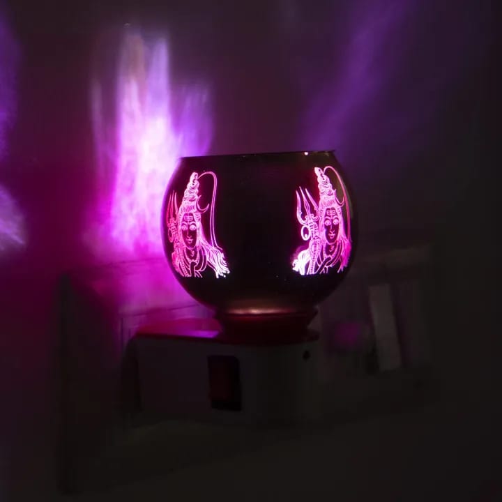 Kapur Dani Electric Multipurposes Lord Shiva Aroma Safe 3 Pin Diffuser With Night Lamp - image 2