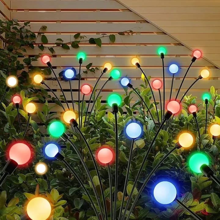 Multicolor Mode 10 Bulb Solar Light Outdoor Waterproof Garden Sunlight - image 1