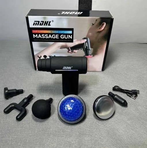 MDHL Premium Massage Gun Deep Tissue, Handheld Adjustable Electric Muscle Massager Portable Hot Cold Compress Percussion Deep Tissue Massager for Athletes Gym Relaxation - image 4