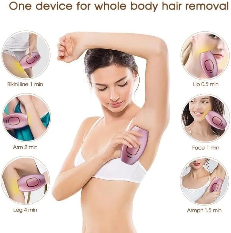 Permanent Laser Hair Removal Handset IPL Hair Removal Handset Laser Hair Removal Machine For Permanent Painless Lazer Hair Removing Epilator Men And Women Bikini Armpit Bikini Pubic Hair Removals - image 3
