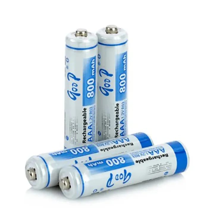 Goop AA Sized 1 Pair 800mAh 1.2V Rechargeable Battery for Camera, Camera Mic, Wall Clock, Flashlights - image 2