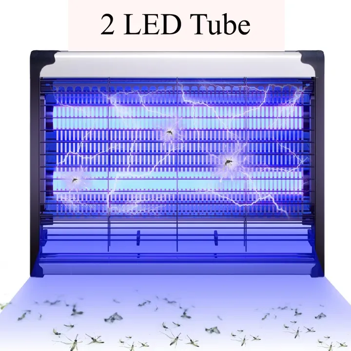 Double Tube Electric Mosquito Fly Insect Killer Bug Zapper Trap Lamp Indoor Outdoor Light Insect Killer Lamp - image 1