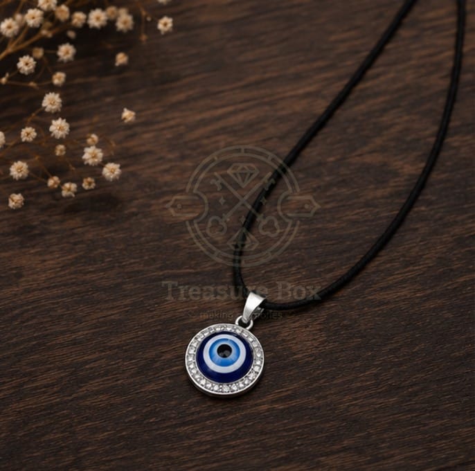 Stainless Steel Fashion Evil Eye Pendant Necklace For Women By Treasure Box Nepal - image 4
