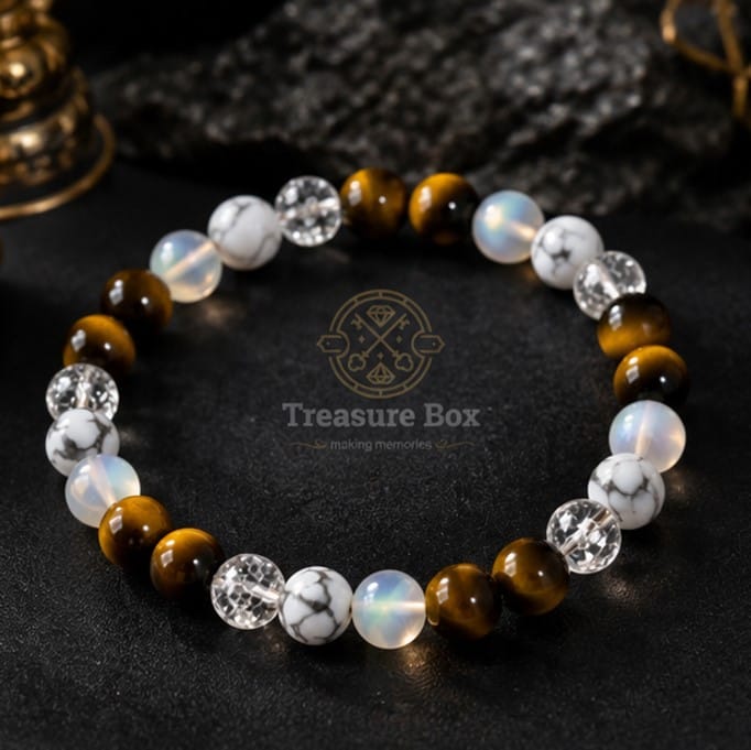 Tiger Eye Bead Bracelet For Unisex By Treasure Box Nepal - image 2