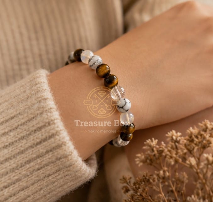 Tiger Eye Bead Bracelet For Unisex By Treasure Box Nepal - image 5