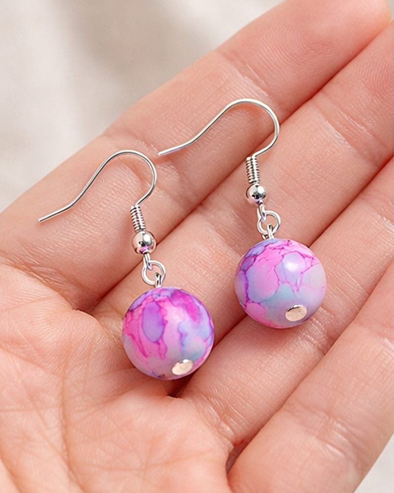 A Pair of Elegant and Pink Color Earing for Women by Treasure Box Nepal - image 4