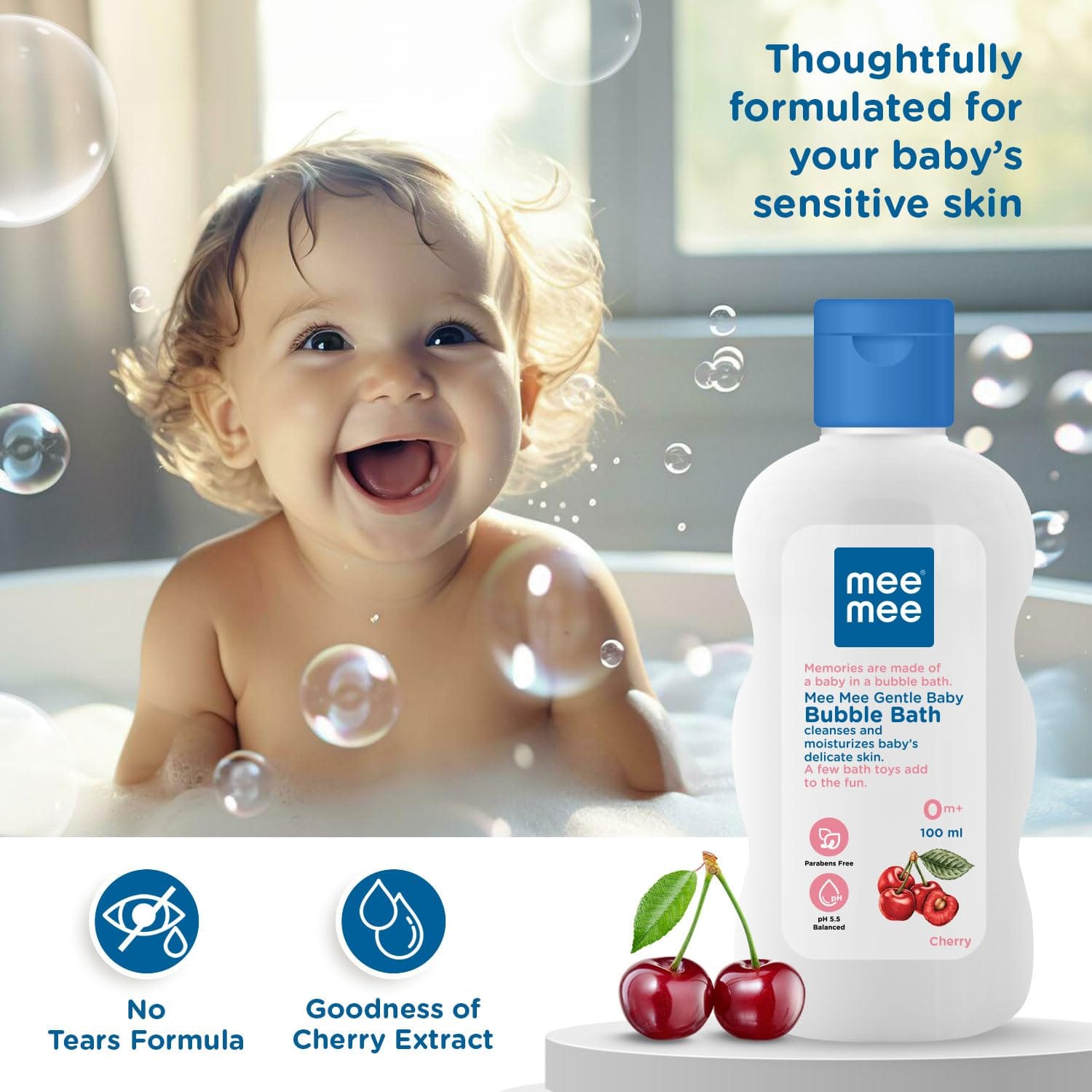 Mee Mee Baby Bubble Body Wash - Mm-1260 100ml - image 2