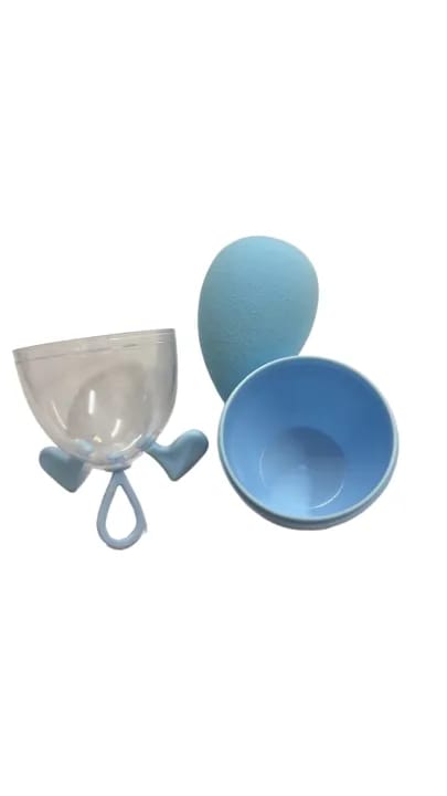 Beautiful Facial Makeup Sponge Beauty Blender 1 Piece in Light Blue Color - image 5