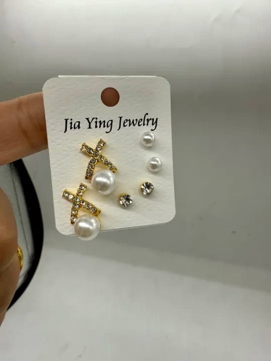 Eartop Set for Women 3 Pairs - image 2