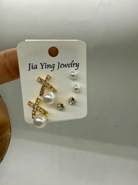 Eartop Set for Women 3 Pairs - image 3