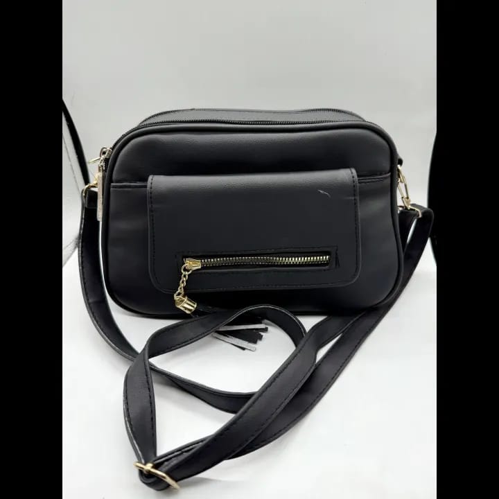 classic side bag for ladies in black color - image 1