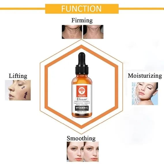 Vitamin C Face Facial Serum Astaxanthin Hyaluronic Acid Arbutin Green Tea Skin Science Nature Hydrating Firming 30ml - image 3