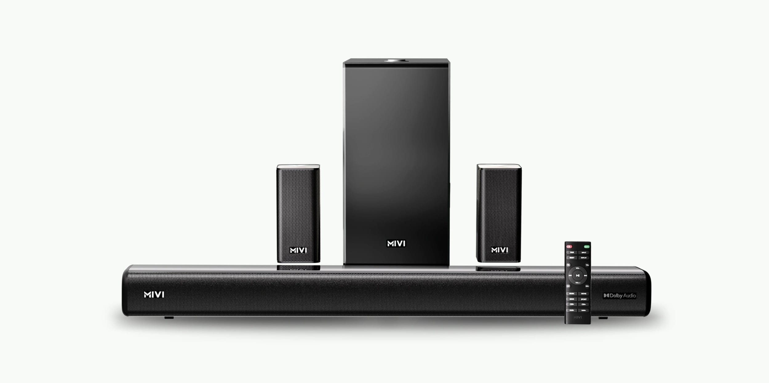 Mivi NEX 800 Soundbar With Sub Woofer, 800W, Dolby Audio Surround Sound, 800 W Bluetooth Soundbar (Black, 5.1 Channel) - image 1