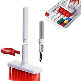 5 In 1 Keyboard Cleaning Brush Built-In Bluetooth Earbuds Tools Pen Keyboard Cleaner Keycap Puller Kit Accessories