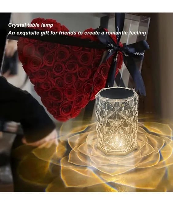 Crystal Lamp Rose Diamond Table Lamp - image 4