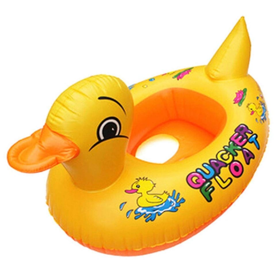 Inflatable Duck Shaped Swimming Ring Tube For Kids - image 2