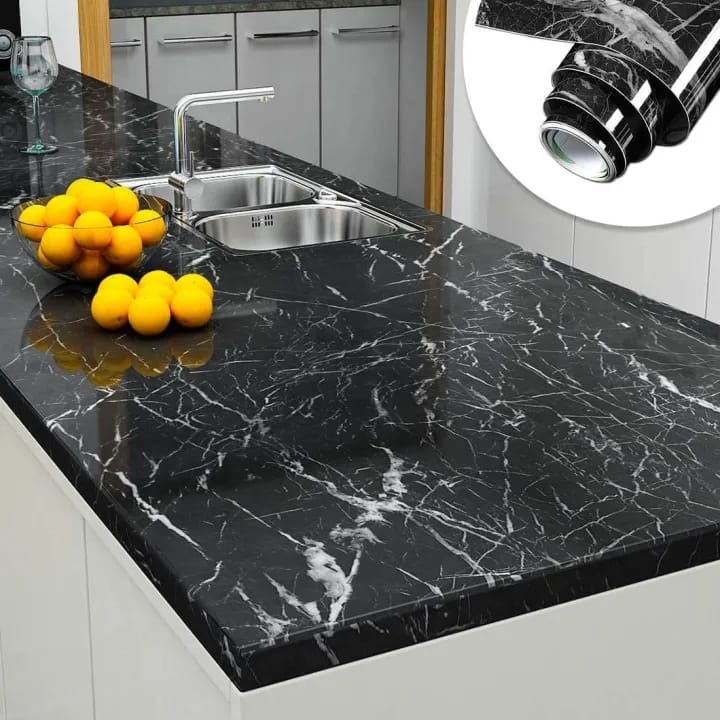 5m Marble Kitchen Wallpaper - image 2