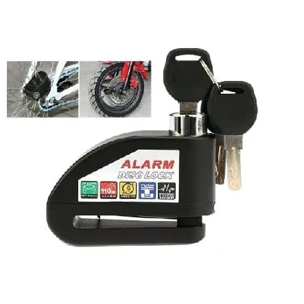 Alarm Disc Lock, Anti-Theft Motorcycle Disc Brake Lock - image 1