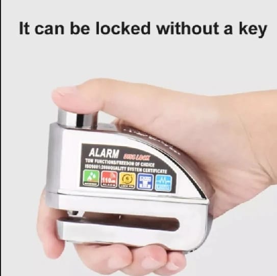 Alarm Disc Lock, Anti-Theft Motorcycle Disc Brake Lock - image 2