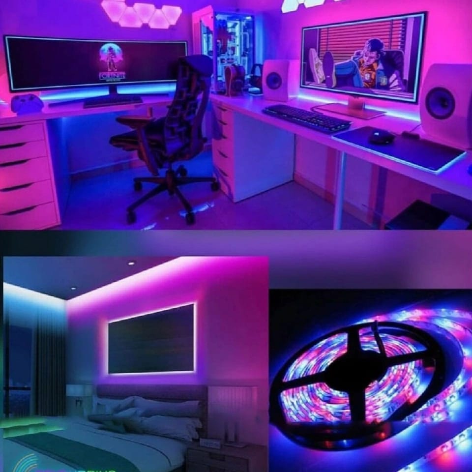 SMD 5M Strip Multicolored Led Strip Lights USB Powered With Remote - image 2