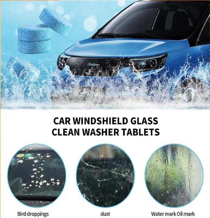 Car Cleaning Effervescent Tablet Windshield Glass Cleaner Washer Tools Kitchen Bathroom Detergent (Pack Of 10) - image 3