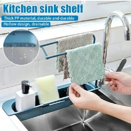 Sponge Holder Sink Storage Space-Saving Kitchenware - image 1