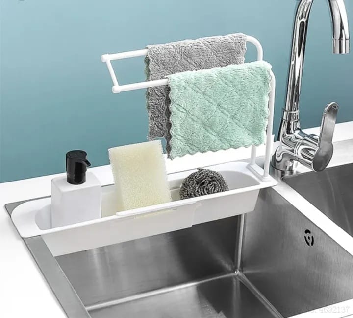 Sponge Holder Sink Storage Space-Saving Kitchenware - image 3