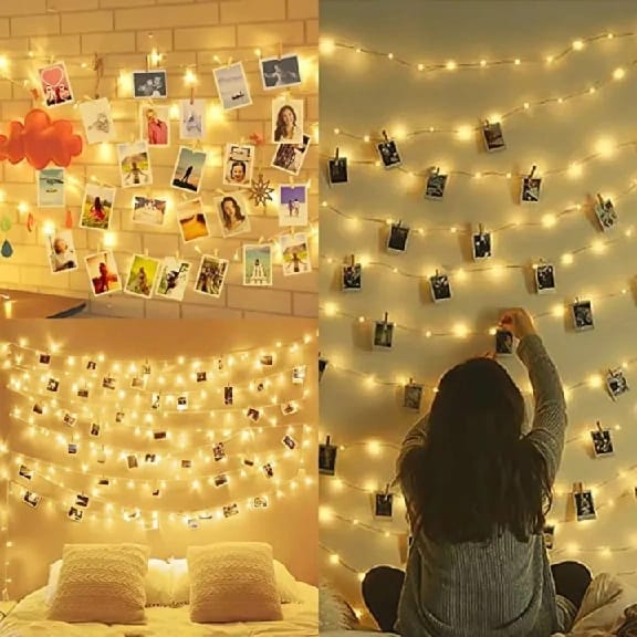 Plastic Photo Clip Led String Lights For Home Decor - image 2