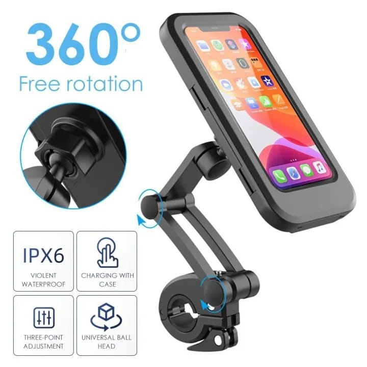 M3 Waterproof Mobile Holder Universal Bicycle Handlebar Mobile Phone Holder - image 1