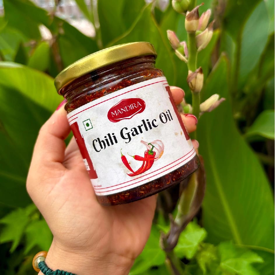 Mandira Foods Chili Garlic Oil 175 G - image 3