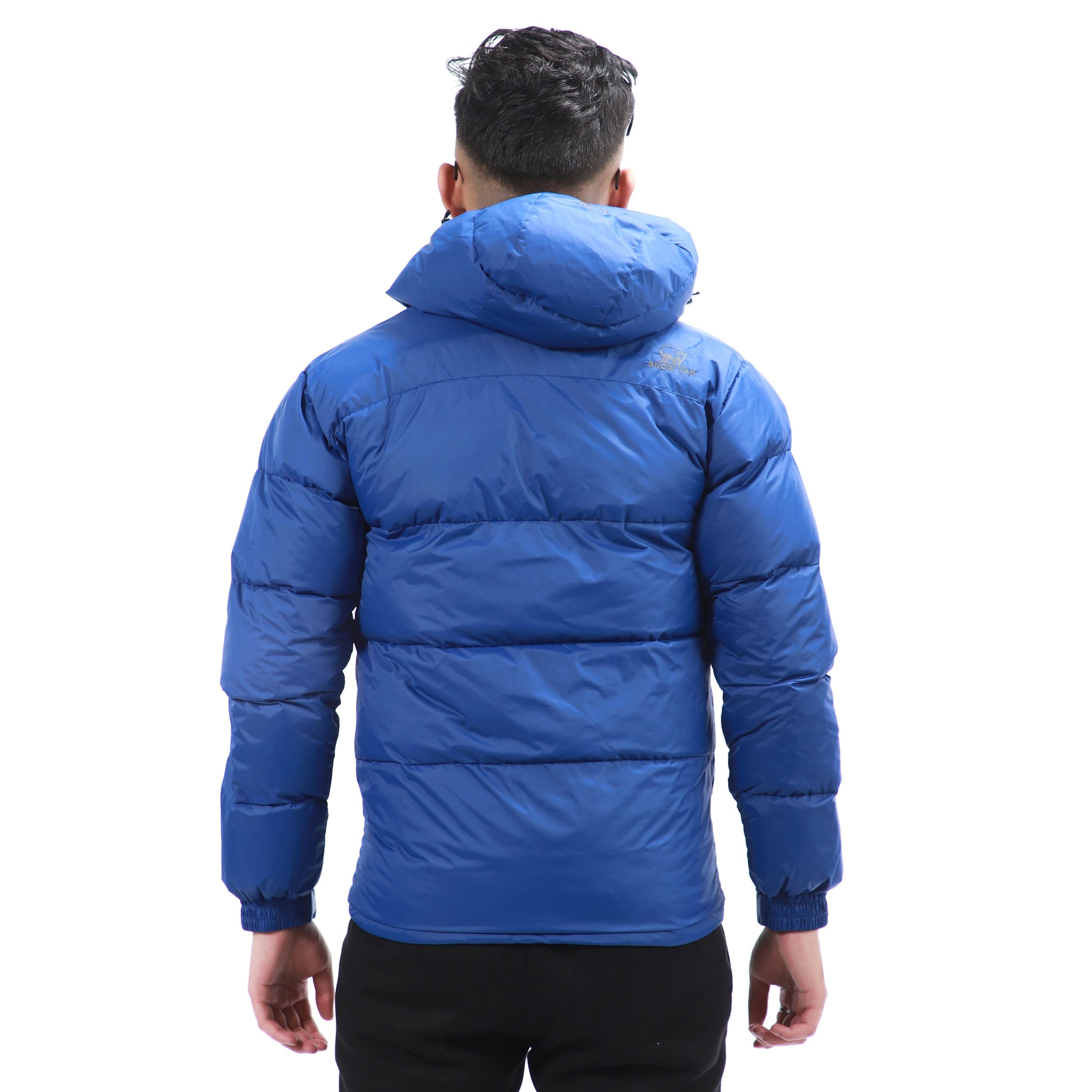 Men’S Blue Down Jacket Warm Winter 3 Layer Insulated Water Wind Resistant Lightweight Coat - image 2