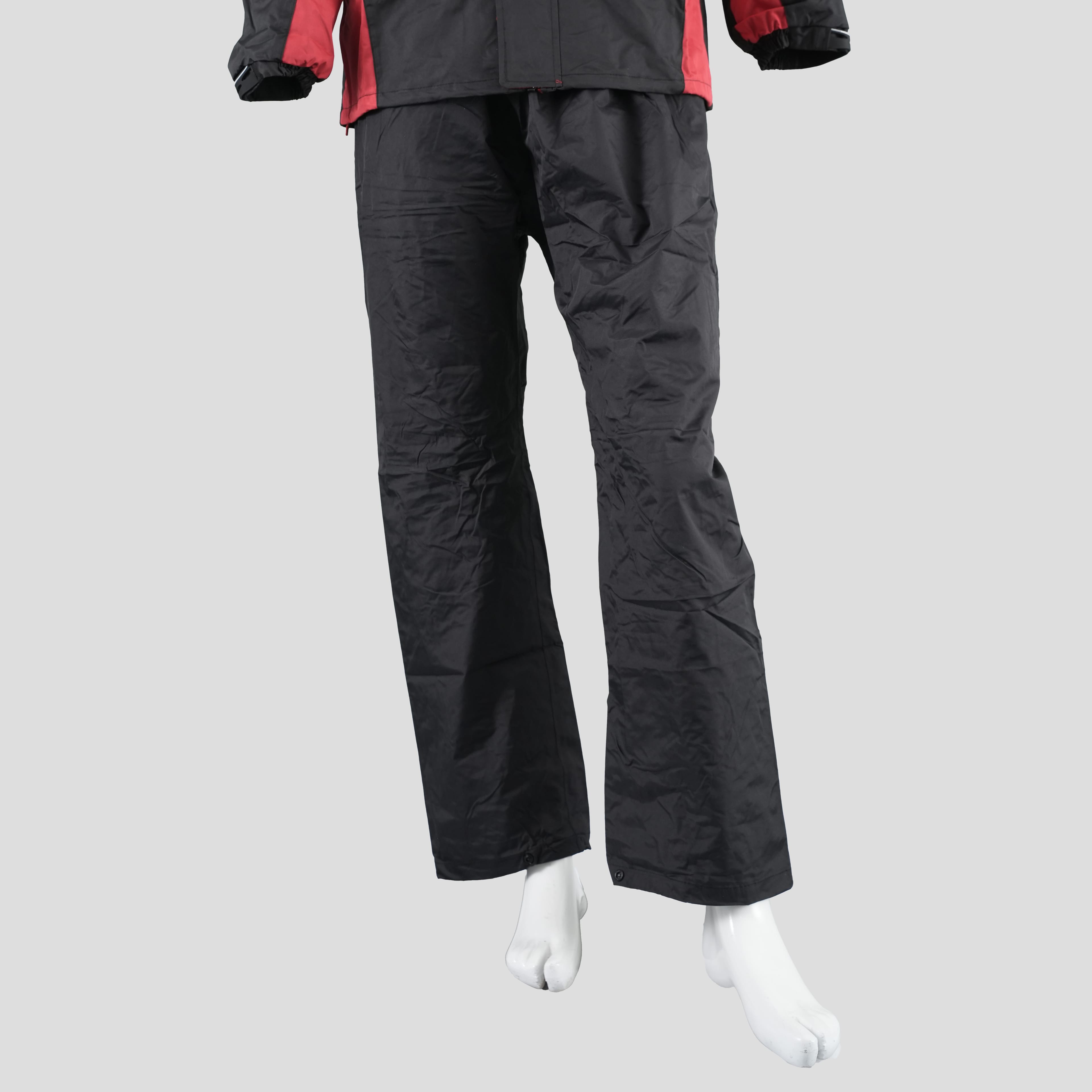 Durable Waterproof Black Rain Wear Coat Men'S Rain Jacket Trouser Rain Suit Raincoat For Motorcycle - image 2