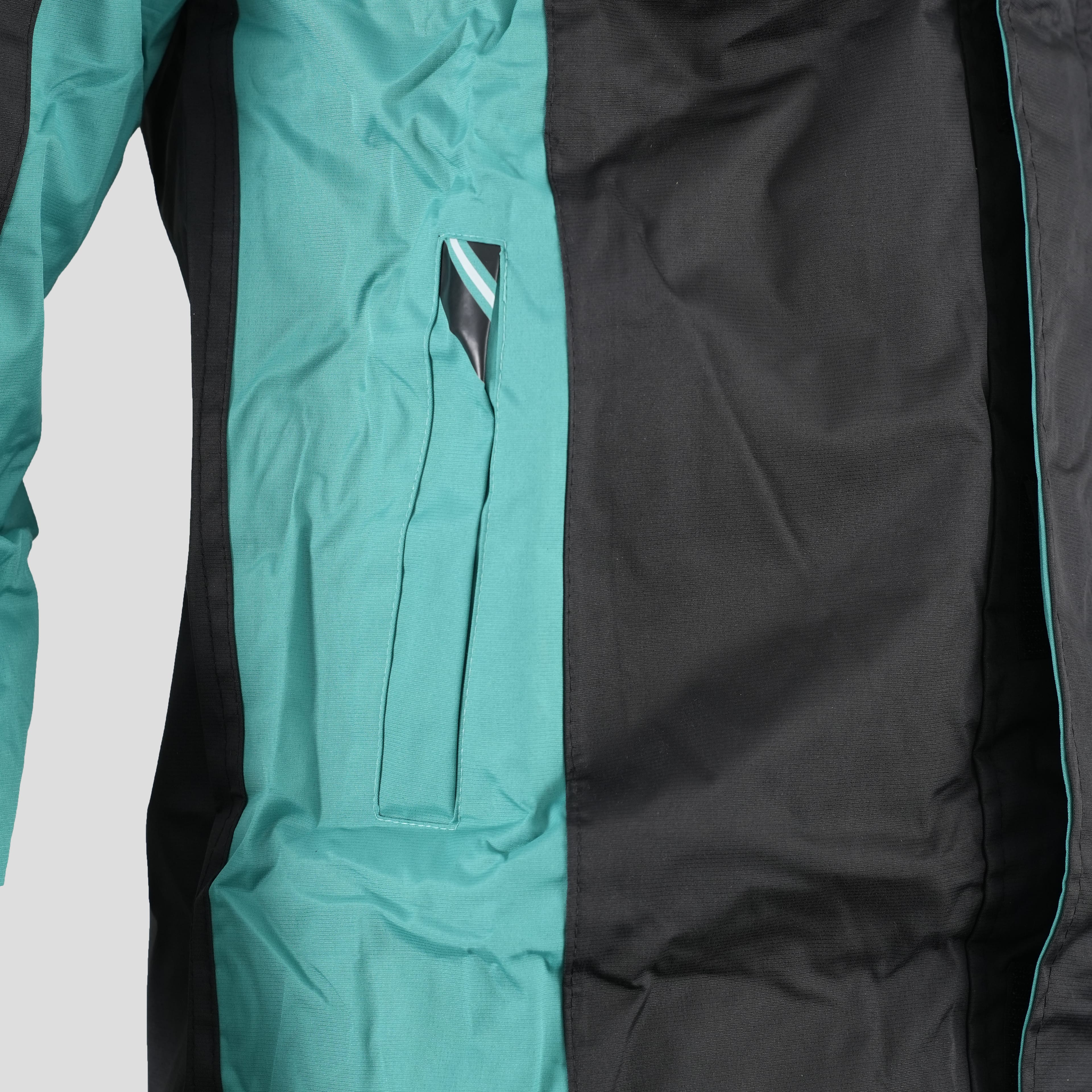 Green Durable Waterproof Black Rain Wear Coat Men'S Rain Jacket Trouser Rain Suit Raincoat For Motorcycle - image 4