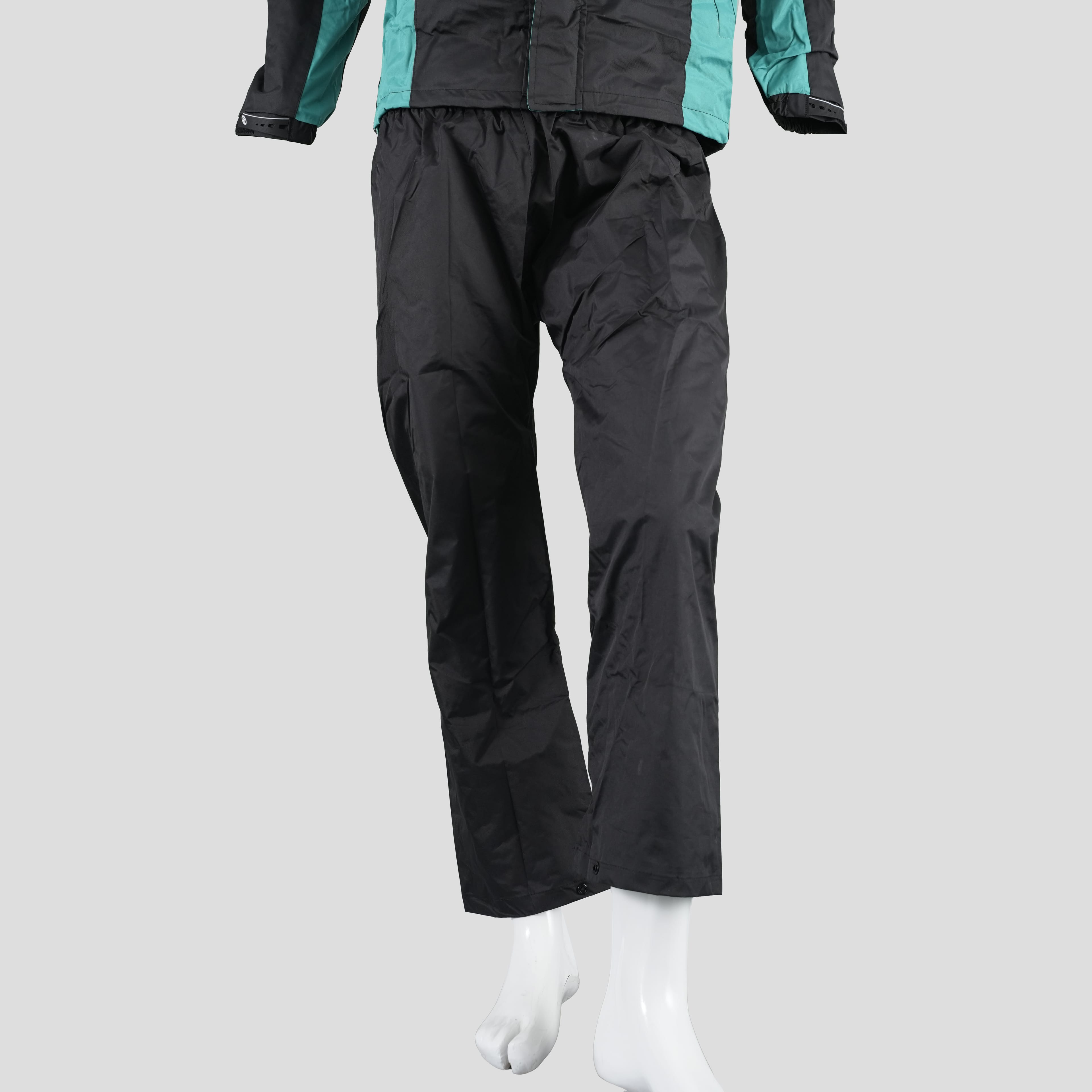 Green Durable Waterproof Black Rain Wear Coat Men'S Rain Jacket Trouser Rain Suit Raincoat For Motorcycle - image 3