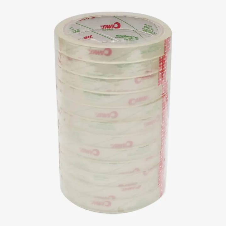 Transparent Color Camat 1/2" Cello Tape Pack Of 12 - image 1
