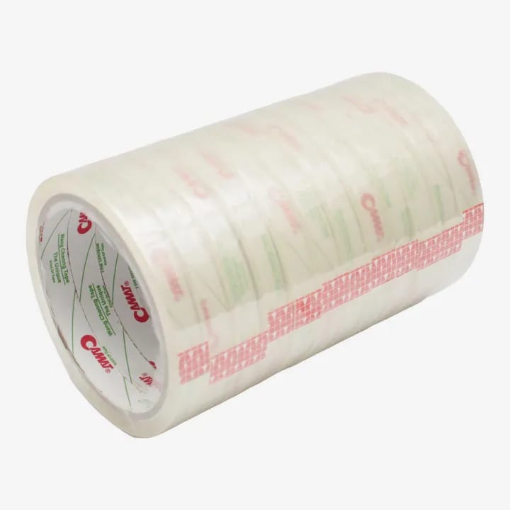 Transparent Color Camat 1/2" Cello Tape Pack Of 12 - image 3