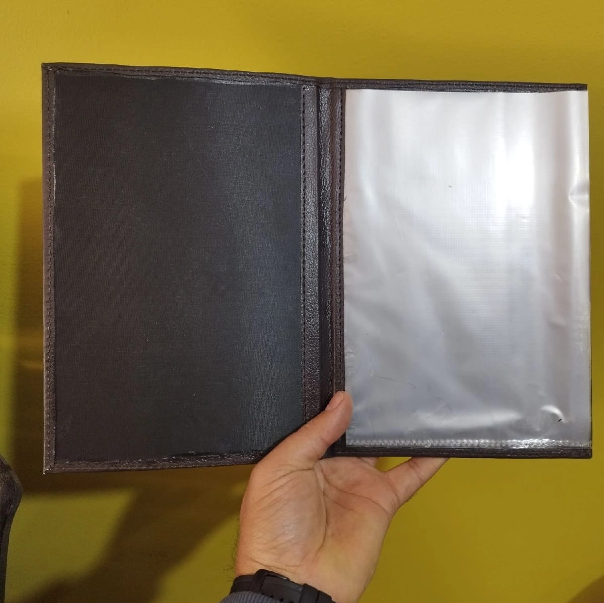 Stationery Ghar A5 Size Leather Cover Menu Book 5/6 Sheets Used For Restaurants,Cafe Hotels - image 2