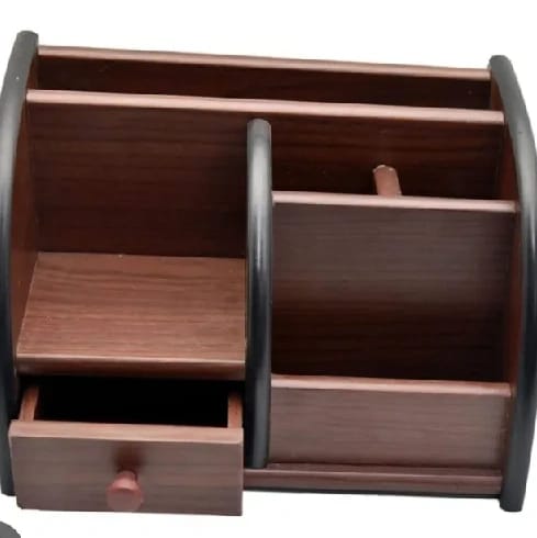 Woden Pen Holder/ Desk Organizer - image 2