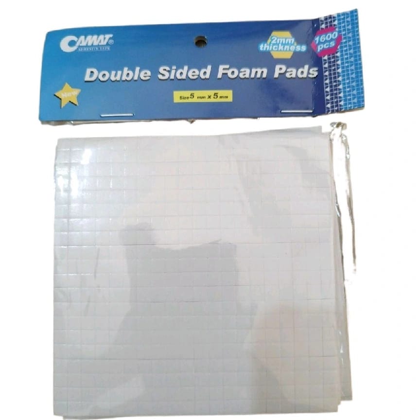 Double Sided Foam Tape Pads 5 Pcs Size 5MMx5MM