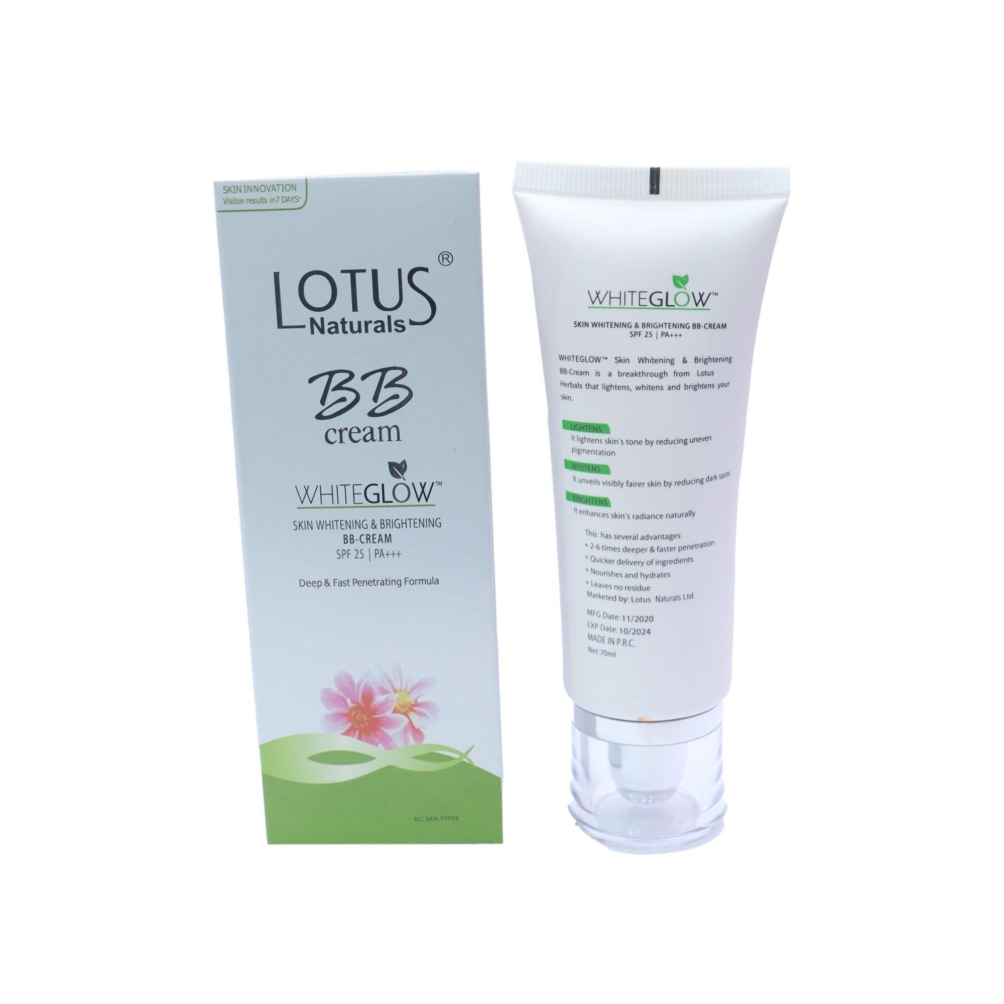 Lotus Whiteglow BB Cream SPF25 70ml - image 1