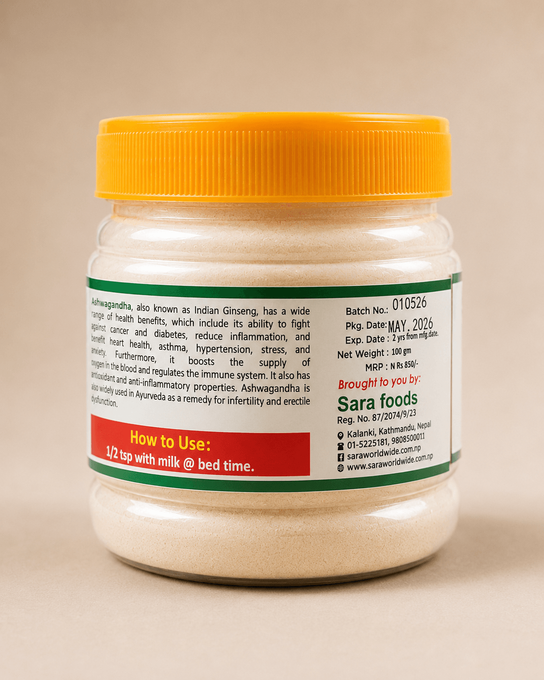 Ashwagandha Powder 100 Gm - image 4
