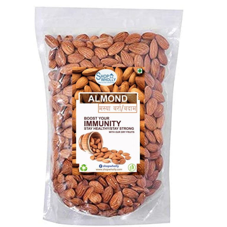 ShopWholly - Almond Badam (Almond) - 100% Natural, Protein Rich, Brain Booster - 500 gm - image 1
