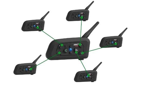 EJEAS V6 Pro Full Duplex Intercom Helmets Bluetooth Intercomunicador Para Casco De Moto Wireless Intercom System For Motorcycle - image 3